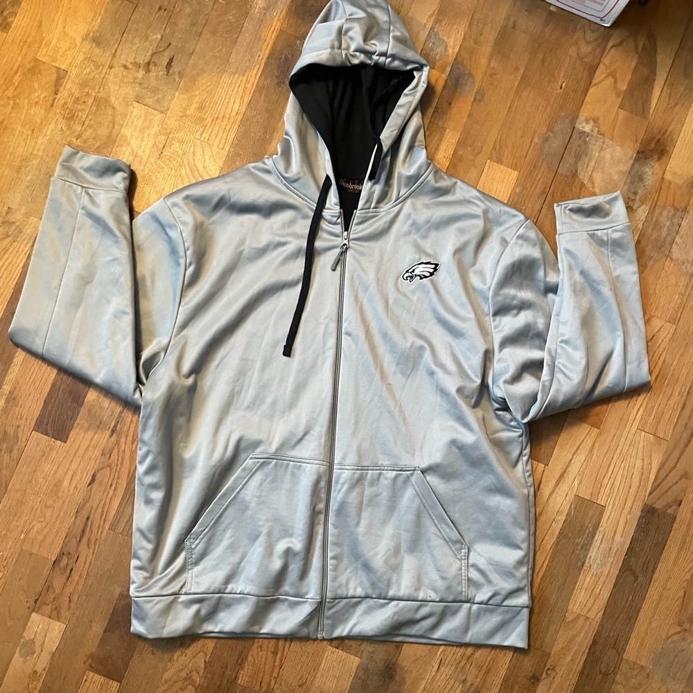 Men's Dunbrooke Gray/Black Philadelphia Eagles Apprentice Full-Zip Hoodie